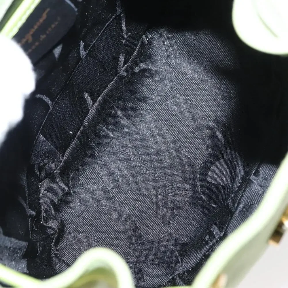 Salvatore Ferragamo Suede Backpack Green